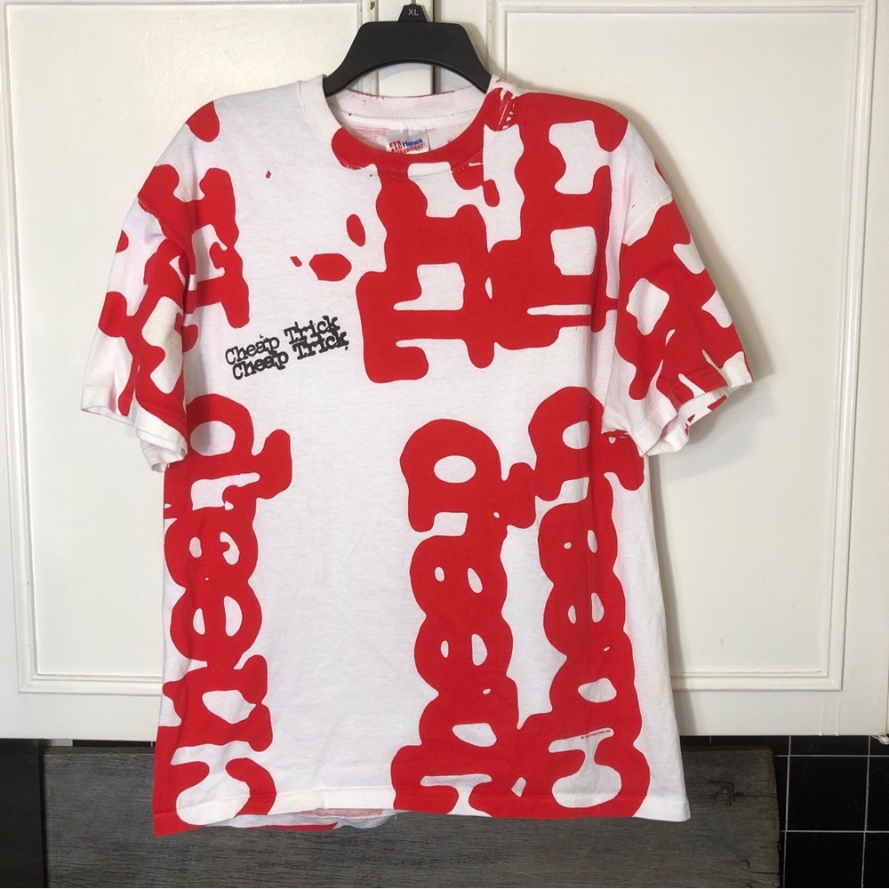 Rare Vtg 90’s Cheap Trick Band T Shirt Mens XL Single Stitch All Over Print 1993